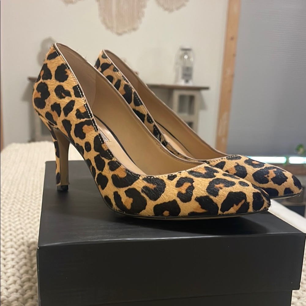 Leopard Print Women's Heels 6.5